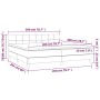 Cama box spring con colchón tela gris claro 200x200 cm de vidaXL, Camas y somieres - Ref: Foro24-3140641, Precio: 574,40 €, D...