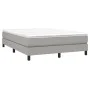 Box spring bed with light gray fabric mattress 140x200 cm by vidaXL, Beds and slatted bases - Ref: Foro24-3144077, Price: 385...
