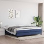 Cama box spring con colchón tela azul 200x200 cm de vidaXL, Camas y somieres - Ref: Foro24-3144107, Precio: 534,81 €, Descuen...