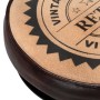 2 Küchenhocker aus Leder und bedrucktem Leinen in Schwarz und Braun von vidaXL, Küchenhocker - Ref: Foro24-286969, Preis: 210...