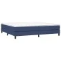 Box spring bed with blue fabric mattress 200x200 cm by vidaXL, Beds and slatted bases - Ref: Foro24-3144107, Price: 524,79 €,...