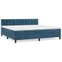 Boxspringbett mit dunkelblauer Samtmatratze 200x200 cm von vidaXL, Betten und Lattenroste - Ref: Foro24-3141567, Preis: 568,5...