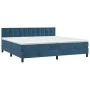 Boxspringbett mit dunkelblauer Samtmatratze 200x200 cm von vidaXL, Betten und Lattenroste - Ref: Foro24-3141567, Preis: 568,5...