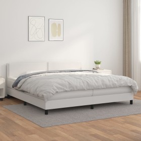 Boxspringbett mit weißer Kunstledermatratze 200x200 cm von vidaXL, Betten und Lattenroste - Ref: Foro24-3141084, Preis: 580,9...