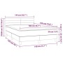 Box spring bed with black fabric mattress 140x190 cm by vidaXL, Beds and slatted bases - Ref: Foro24-3140691, Price: 466,02 €...