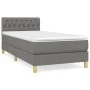 Box spring bed with dark gray fabric mattress 80x200 cm by vidaXL, Beds and slatted bases - Ref: Foro24-3140810, Price: 299,2...