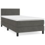 Boxspringbett mit dunkelgrauer Samtmatratze 90x190 cm von vidaXL, Betten und Lattenroste - Ref: Foro24-3141156, Preis: 290,46...