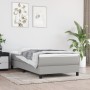 Cama box spring con colchón tela gris claro 80x200 cm de vidaXL, Camas y somieres - Ref: Foro24-3144029, Precio: 248,66 €, De...