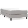 Box spring bed with light gray fabric mattress 80x200 cm by vidaXL, Beds and slatted bases - Ref: Foro24-3144029, Price: 252,...