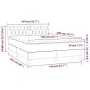 Box spring bed with light gray fabric mattress 140x200 cm by vidaXL, Beds and slatted bases - Ref: Foro24-3140857, Price: 405...