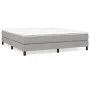 Box spring bed with light gray fabric mattress 180x200 cm by vidaXL, Beds and slatted bases - Ref: Foro24-3144093, Price: 489...