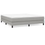 Cama box spring con colchón tela gris claro 180x200 cm de vidaXL, Camas y somieres - Ref: Foro24-3144093, Precio: 486,58 €, D...