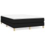 Box spring bed with black fabric mattress 140x200 cm by vidaXL, Beds and slatted bases - Ref: Foro24-3144177, Price: 408,58 €...
