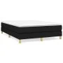 Box spring bed with black fabric mattress 140x200 cm by vidaXL, Beds and slatted bases - Ref: Foro24-3144177, Price: 400,79 €...