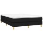 Box spring bed with black fabric mattress 140x200 cm by vidaXL, Beds and slatted bases - Ref: Foro24-3144177, Price: 408,58 €...