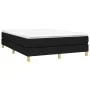 Box spring bed with black fabric mattress 140x200 cm by vidaXL, Beds and slatted bases - Ref: Foro24-3144177, Price: 400,79 €...
