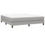 Cama box spring con colchón tela gris claro 180x200 cm de vidaXL, Camas y somieres - Ref: Foro24-3144093, Precio: 486,58 €, D...