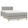Boxspringbett mit hellgrauer Stoffmatratze 120x200 cm von vidaXL, Betten und Lattenroste - Ref: Foro24-3140681, Preis: 380,70...