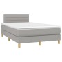 Boxspringbett mit hellgrauer Stoffmatratze 120x200 cm von vidaXL, Betten und Lattenroste - Ref: Foro24-3140681, Preis: 380,70...