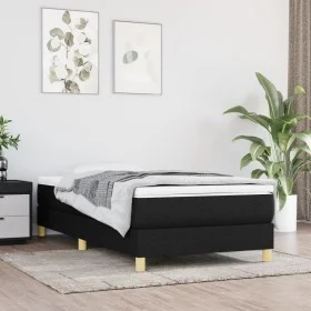 Box spring bed with black fabric mattress 80x200 cm by vidaXL, Beds and slatted bases - Ref: Foro24-3144129, Price: 254,18 €,...