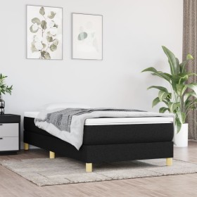 Boxspringbett mit schwarzer Stoffmatratze 80x200 cm von vidaXL, Betten und Lattenroste - Ref: Foro24-3144129, Preis: 247,78 €...