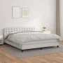 Boxspringbett mit weißer Kunstledermatratze 180x200 cm von vidaXL, Betten und Lattenroste - Ref: Foro24-3141138, Preis: 534,1...