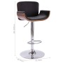 Schwarzer Küchenhocker aus Kunstleder von vidaXL, Küchenhocker - Ref: Foro24-287375, Preis: 165,33 €, Rabatt: %