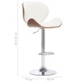 Weißer Küchenhocker aus Kunstleder von vidaXL, Küchenhocker - Ref: Foro24-287410, Preis: 146,28 €, Rabatt: %