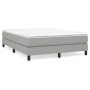 Box spring bed with light gray fabric mattress 140x190 cm by vidaXL, Beds and slatted bases - Ref: Foro24-3144069, Price: 402...