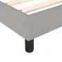Box spring bed with light gray fabric mattress 140x190 cm by vidaXL, Beds and slatted bases - Ref: Foro24-3144069, Price: 400...