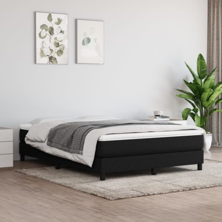 Boxspringbett mit schwarzer Stoffmatratze 140x200 cm von vidaXL, Betten und Lattenroste - Ref: Foro24-3144079, Preis: 415,96 ...