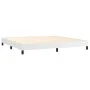 Box spring bed with white synthetic leather mattress 200x200 cm by vidaXL, Beds and slatted bases - Ref: Foro24-3141144, Pric...