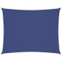 Toldo de vela rectangular tela Oxford azul 3x4 m