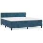 Boxspringbett mit dunkelblauer Samtmatratze 180x200 cm von vidaXL, Betten und Lattenroste - Ref: Foro24-3141201, Preis: 550,3...
