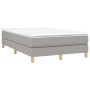 Cama box spring con colchón tela gris claro 120x200 cm de vidaXL, Camas y somieres - Ref: Foro24-3144159, Precio: 350,15 €, D...