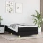 Cama box spring con colchón tela negro 90x200 cm de vidaXL, Camas y somieres - Ref: Foro24-3144145, Precio: 257,96 €, Descuen...