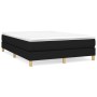 Cama box spring con colchón tela negro 140x190 cm de vidaXL, Camas y somieres - Ref: Foro24-3144169, Precio: 410,84 €, Descue...