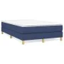 Box spring bed with blue fabric mattress 120x200 cm by vidaXL, Beds and slatted bases - Ref: Foro24-3144165, Price: 361,34 €,...