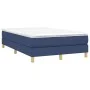 Box spring bed with blue fabric mattress 120x200 cm by vidaXL, Beds and slatted bases - Ref: Foro24-3144165, Price: 361,34 €,...
