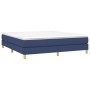 Box spring bed with blue fabric mattress 160x200 cm by vidaXL, Beds and slatted bases - Ref: Foro24-3144189, Price: 434,14 €,...