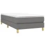 Box spring bed with dark gray fabric mattress 90x190 cm by vidaXL, Beds and slatted bases - Ref: Foro24-3144136, Price: 271,6...