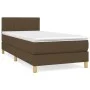 Box spring bed with dark brown fabric mattress 90x200 cm by vidaXL, Beds and slatted bases - Ref: Foro24-3140748, Price: 279,...