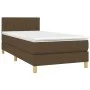 Box spring bed with dark brown fabric mattress 90x200 cm by vidaXL, Beds and slatted bases - Ref: Foro24-3140748, Price: 279,...