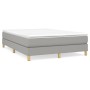Boxspringbett mit hellgrauer Stoffmatratze 140x200 cm von vidaXL, Betten und Lattenroste - Ref: Foro24-3144175, Preis: 372,62...