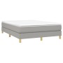Boxspringbett mit hellgrauer Stoffmatratze 140x200 cm von vidaXL, Betten und Lattenroste - Ref: Foro24-3144175, Preis: 372,62...