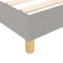 Cama box spring con colchón tela gris claro 140x200 cm de vidaXL, Camas y somieres - Ref: Foro24-3144175, Precio: 372,62 €, D...