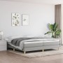 Box spring bed with light gray fabric mattress 200x200 cm by vidaXL, Beds and slatted bases - Ref: Foro24-3144199, Price: 520...