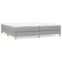 Box spring bed with light gray fabric mattress 200x200 cm by vidaXL, Beds and slatted bases - Ref: Foro24-3144199, Price: 520...