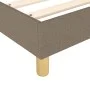 Box spring bed with taupe gray fabric mattress 140x200 cm by vidaXL, Beds and slatted bases - Ref: Foro24-3144179, Price: 379...