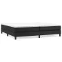 Box spring bed with black synthetic leather mattress 200x200 cm by vidaXL, Beds and slatted bases - Ref: Foro24-3144279, Pric...